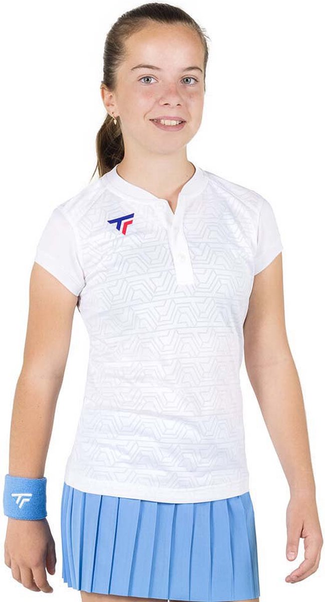 Tecnifibre Team Mesh Polo Met Korte Mouwen Wit 8-10 Years