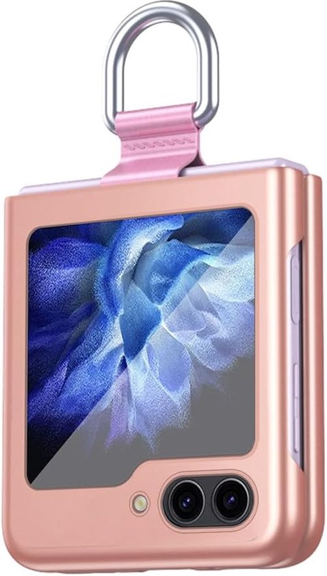 Coque anneau 360 degrés Samsung Galaxy Z Flip 5 5G - Or