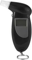 Sleutelhanger - Promillage meter alcohol - Alcohol tester - Test - Met 5 mondstukjes - LCD - zwart