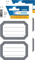 24x stuks Schoolboeken etiketten wit/grijs - Naam labels stickers
