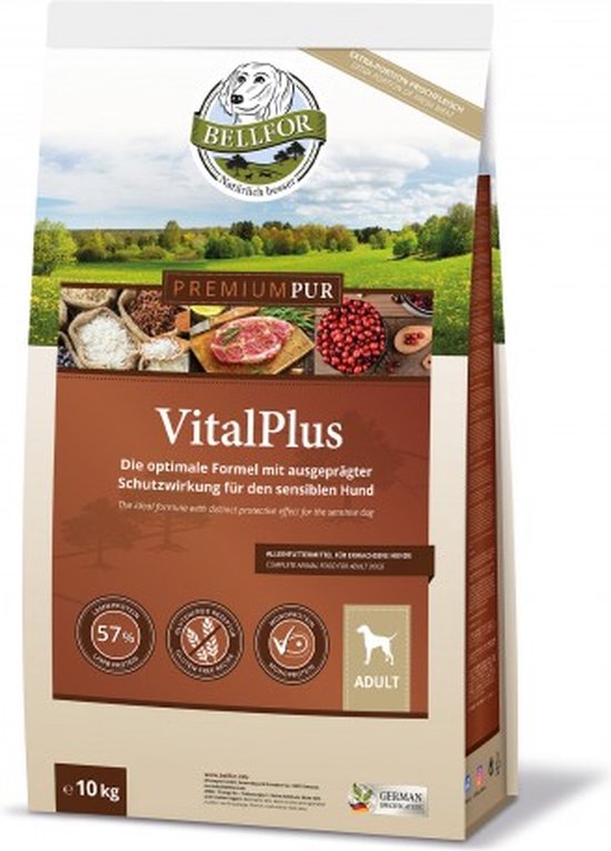 Glutenfrei Hundefutter aus Lammfleisch - PREMIUM PUR VitalPlus - 10 kg