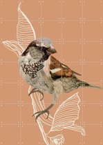 IXXI Sparrow - Wanddecoratie - Dieren en insecten - 100 x 140 cm