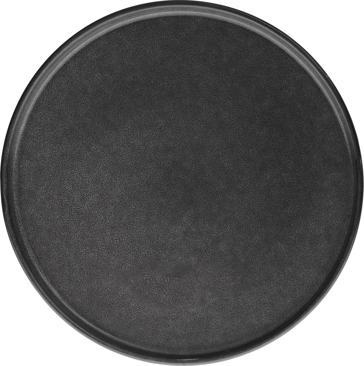 Dinerborden Terre - set van 6 stuks Geglazuurd Keramiek 27 cm - Zwart