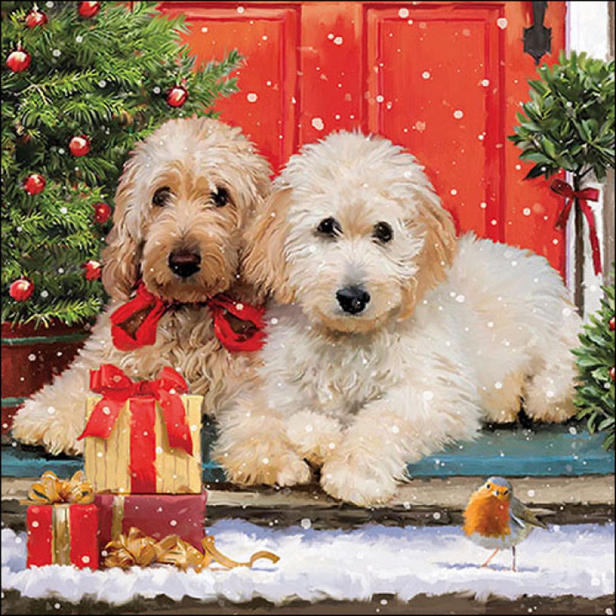 Servetten/ Napkin 33 Dogs at the door FSC Mix