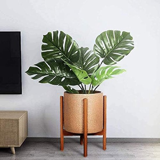 BUERPINKING Plantenstandaard, hout, plantenkruk, hout, klein, bloemenbank voor binnen, bloemenstandaard, rond, hoge belasting, bloemenkruk met 3 antislipmatten, voor huis, tuin, binnen, buiten BUERPINKING Plantenstandaard, hout, plantenkruk, hout, klein, bloemenbank voor binnen, bloemenstandaard, rond, hoge belasting, bloemenkruk met 3 antislipmatten, voor huis, tuin, binnen, buiten