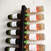 age | Wijnkoker| Stijlvolle moderne wijnrekken | Wijnrek voor maximaal 12-34 flessen wijn - Zwart - Metaal