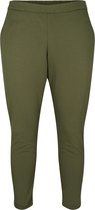 ZIZZI JMADDIE, CROPPED, PANTS Dames Broek - Dark Green - Maat M (46-48)