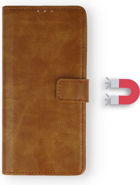 Etui LuxeBass adapté pour Oppo A96 - Etui livre - Marron - Etui portefeuille - Etui pour téléphone - Housse pour téléphone portable - Etuis pour téléphone