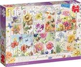 Premium Collection 1000 -Timbres fleurs, fleurs d'été