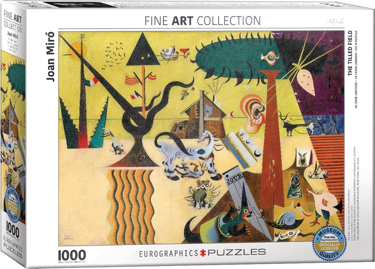 Joan Miro - The Tilled Field Puzzel (1000 stukjes)