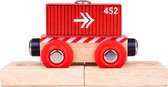 Bigjigs Containerwagen Rood (4)