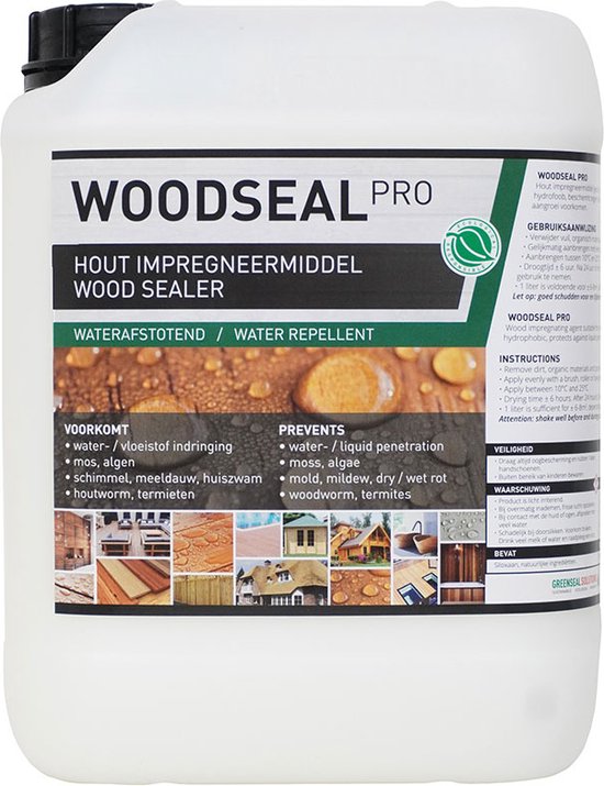 Woodseal Pro - Hout impregneermiddel | Hout waterdicht maken | Hout behandelen - 5 Liter hout impregneren
