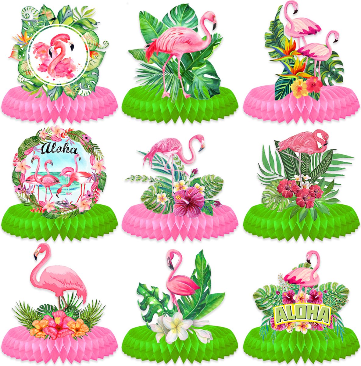 Tafeldecoratie Tropisch 9 stuks
