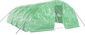 Bol.com vidaXL - Tuinkas - met - stalen - frame - 40 - m² - 8x5x23 - m - groen aanbieding