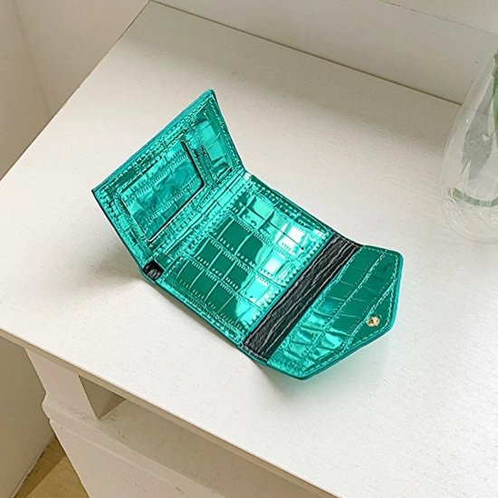 Portefeuille Croco - Rose | 11x9x1xcm | Simili cuir | Mode Favorite