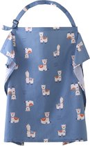 IL BAMBINI - Borstvoedingsdoek - voedingsdoek - doek voor afschermen borstvoeding - Blauw Alpaca