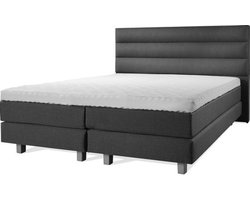 Boxspring Luxe 160x200 Horizon Antraciet Lederlook