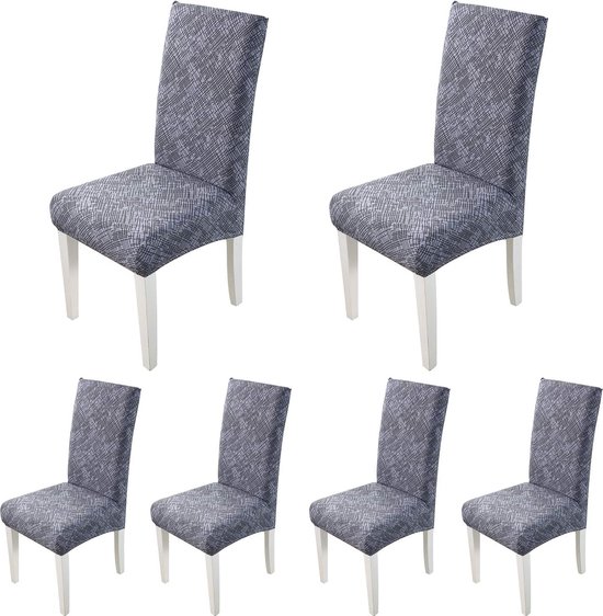vidaXL 6 st Stoelhoezen Stretch Crèmekleurig Stoelhoes - Stoelhoezen vidaXL 6 st Stoelhoezen Stretch Crèmekleurig Stoelhoes - Stoelhoezen