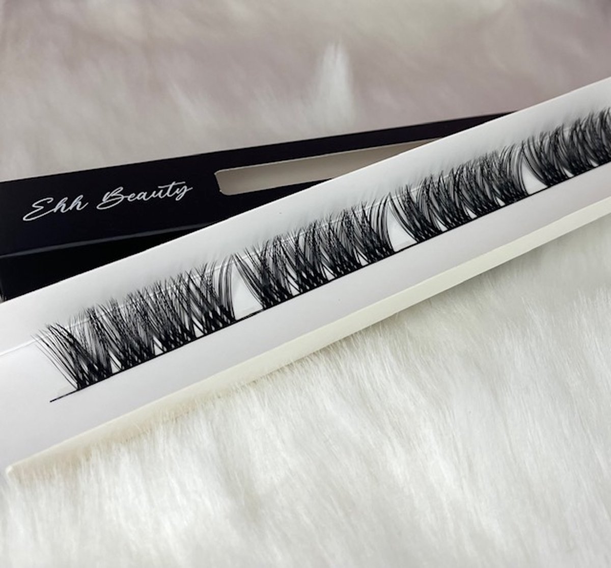 EHHbeauty - Wimpers - Wimperextensions - Cluster - Lashes - Naturel - 16mm - Diy lashes - Stukjes wimper