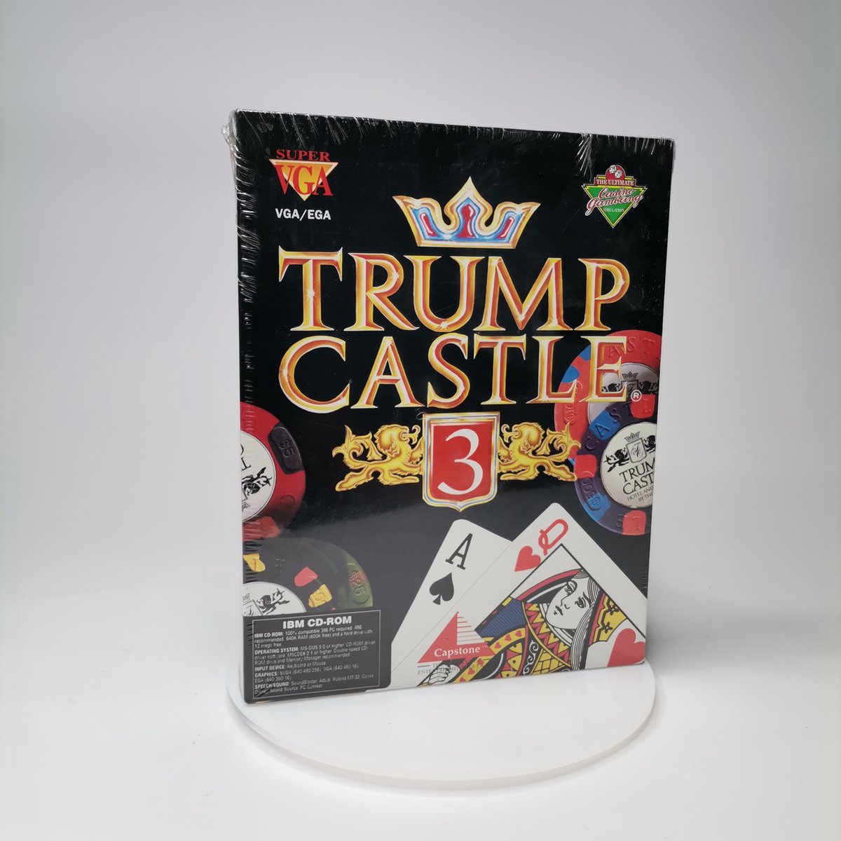 Vintage Cd Rom Pc Videogame Trump Castle 3