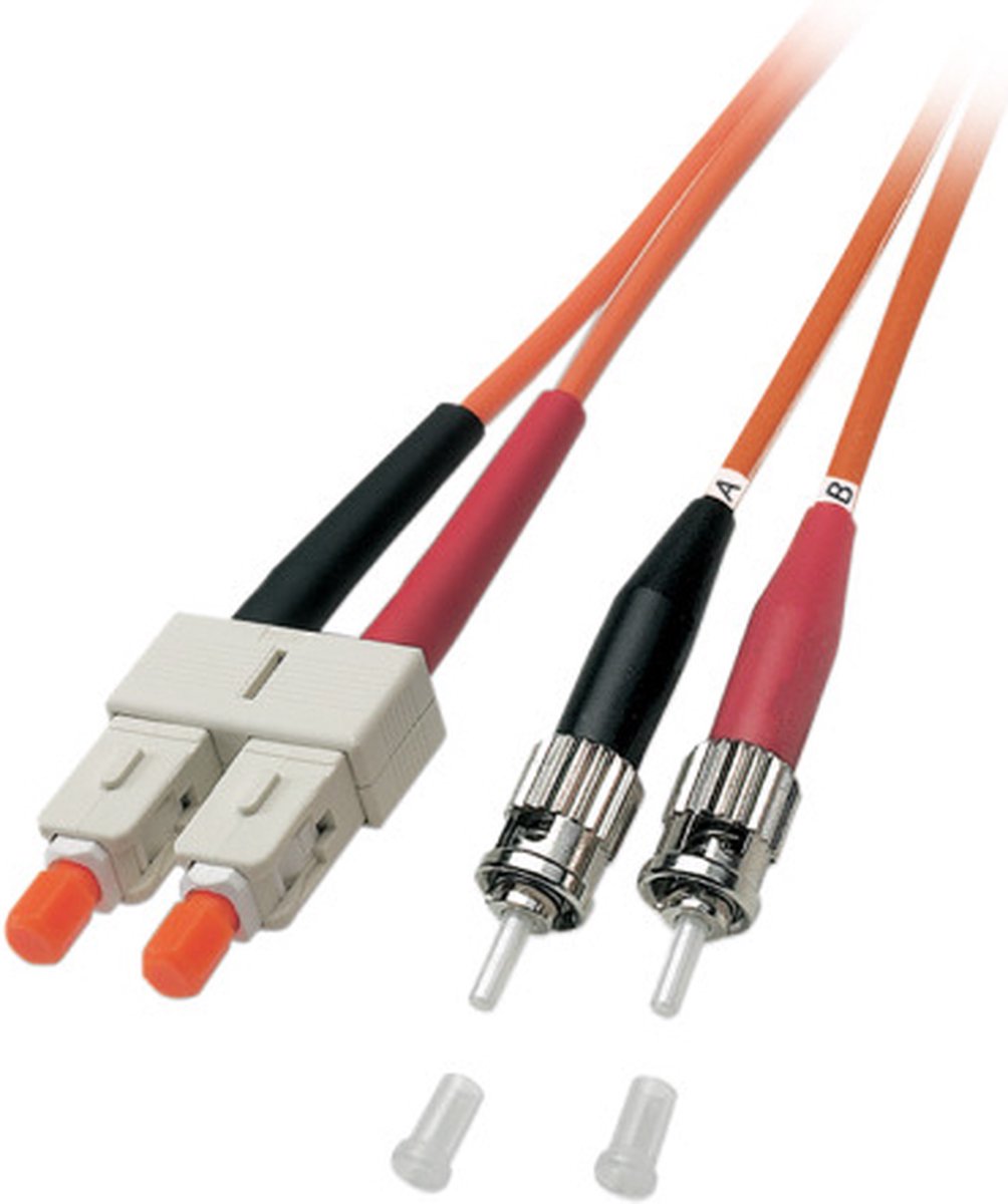 Glasvezel kabel 0,5 meter SC ST OM2 Oranje