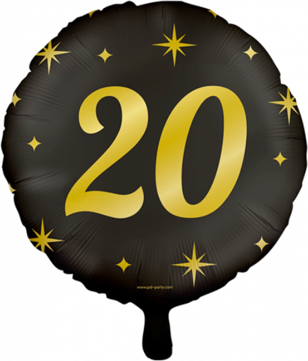 Classy party foil balloons - 20 jaar