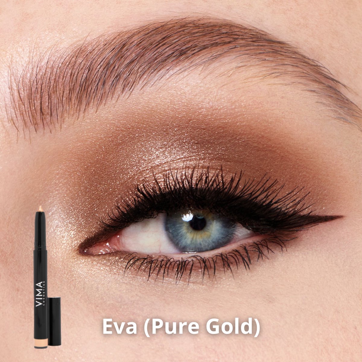 VIMA Eyeshadow stick - Pure Gold (Eva) - Long-Lasting - High Pigmentation - Waterproof