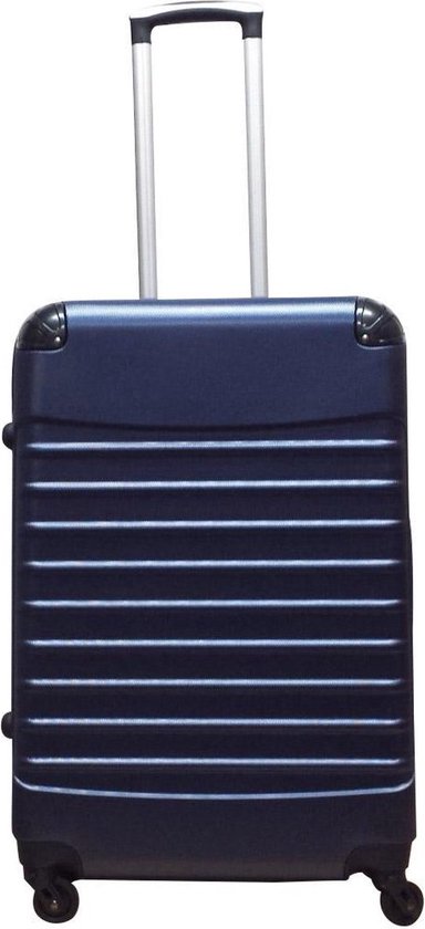 Koffer Vierkant Travelerz ABS - Blauw L