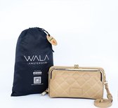 WALA AMSTERDAM® - Vegan Lederen Telefoontasje - Crossbody - Julia Khaki - Inclusief stijlvolle dustbag.