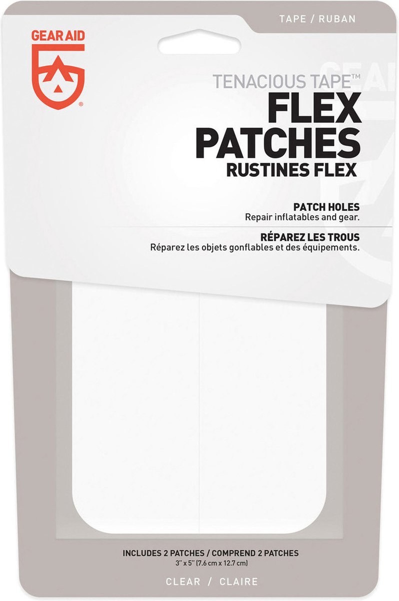 Gear Aid Tenacious Tape Flex TPU Patches - Reparatiemiddel - Transparant
