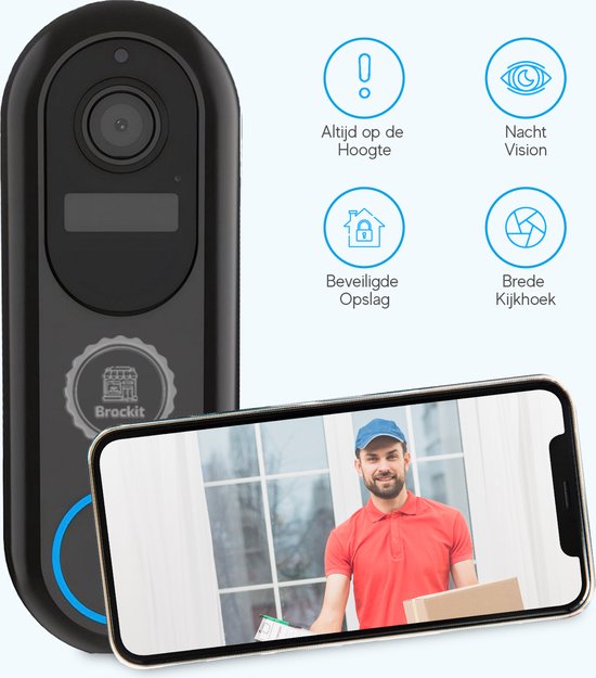 Slimme Video deurbel met Camera - Inclusief 32GB SD Kaart ... - Bol