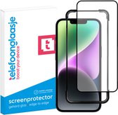 Telefoonglaasje Screenprotectors - Geschikt voor iPhone 15 - Volledig Dekkend - Gehard Glas Screenprotector - Geschikt voor iPhone 15 - met Installatie Tool - Beschermglas