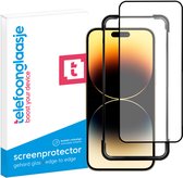 Telefoonglaasje Screenprotectors - Geschikt voor iPhone 15 Pro Max - Volledig Dekkend - Gehard Glas Screenprotector - Geschikt voor iPhone 15 Pro Max - met Installatie Tool - Beschermglas