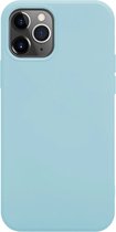 Coverzs Pastel siliconen hoesje geschikt voor Apple iPhone 11 Pro Max - optimale bescherming - silicone case - backcover - blauw