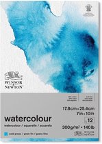 Winsor & Newton Watercolour Blok - 300 g/m2 - 17.8 x 25.4 cm - 12 vel