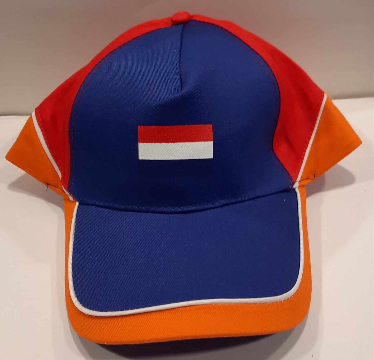 Fan-artikel cap / kinderpet Rood-wit-blauw-oranje