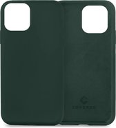 Coverzs Luxe Liquid Silicone case geschikt voor Apple iPhone 13 Mini hoesje - Donker groen - Geschikt voor iPhone 13 Mini case - Groen - Beschermhoesje - Backcover hoesje - Donkergroen