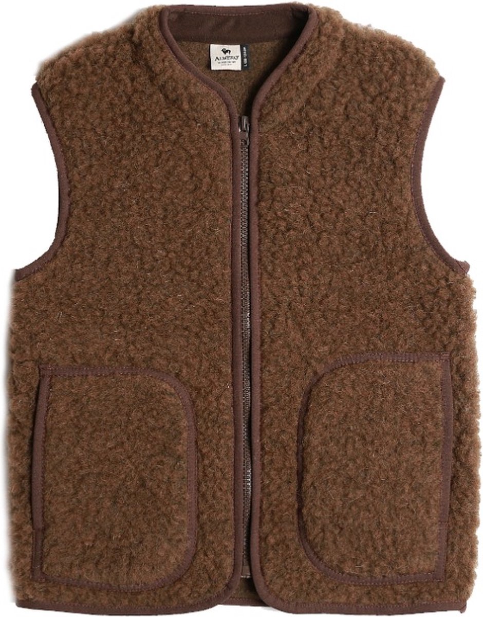 Alwero bodywarmer Rudi Junior Bark -110 Bruin