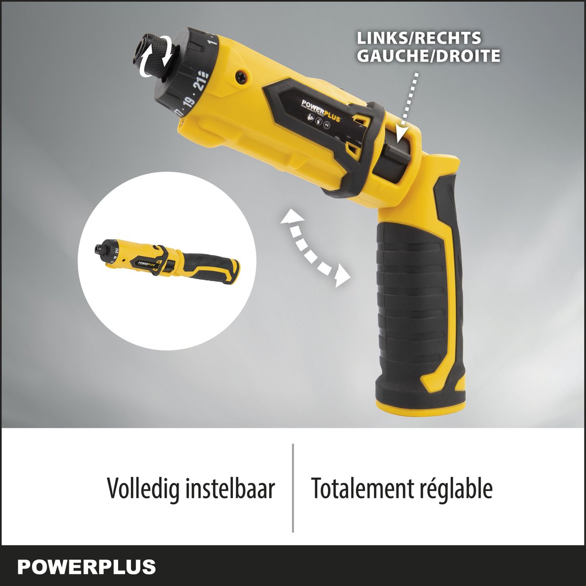 Powerplus - POWX00410 - Screwdriver - 7.2V - incl. battery 7.2V