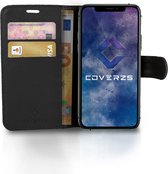 Coverzs telefoonhoesje geschikt voor Apple iPhone 7 / 8 Bookcase hoesje - Walletcase flipcase shockproof hoesje pasjeshouder - zwart