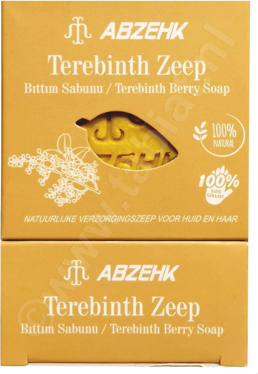 Abzehk - Handzeep, Sabun, Handsoap - Terebinth, Bittim, Berry - 125gr