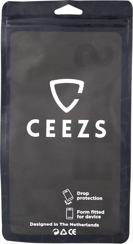 Ceezs telefoonhoesje geschikt voor Apple iPhone Xr transparant hoesje met pasjeshouder - ruimte voor pasjes - Ceezs