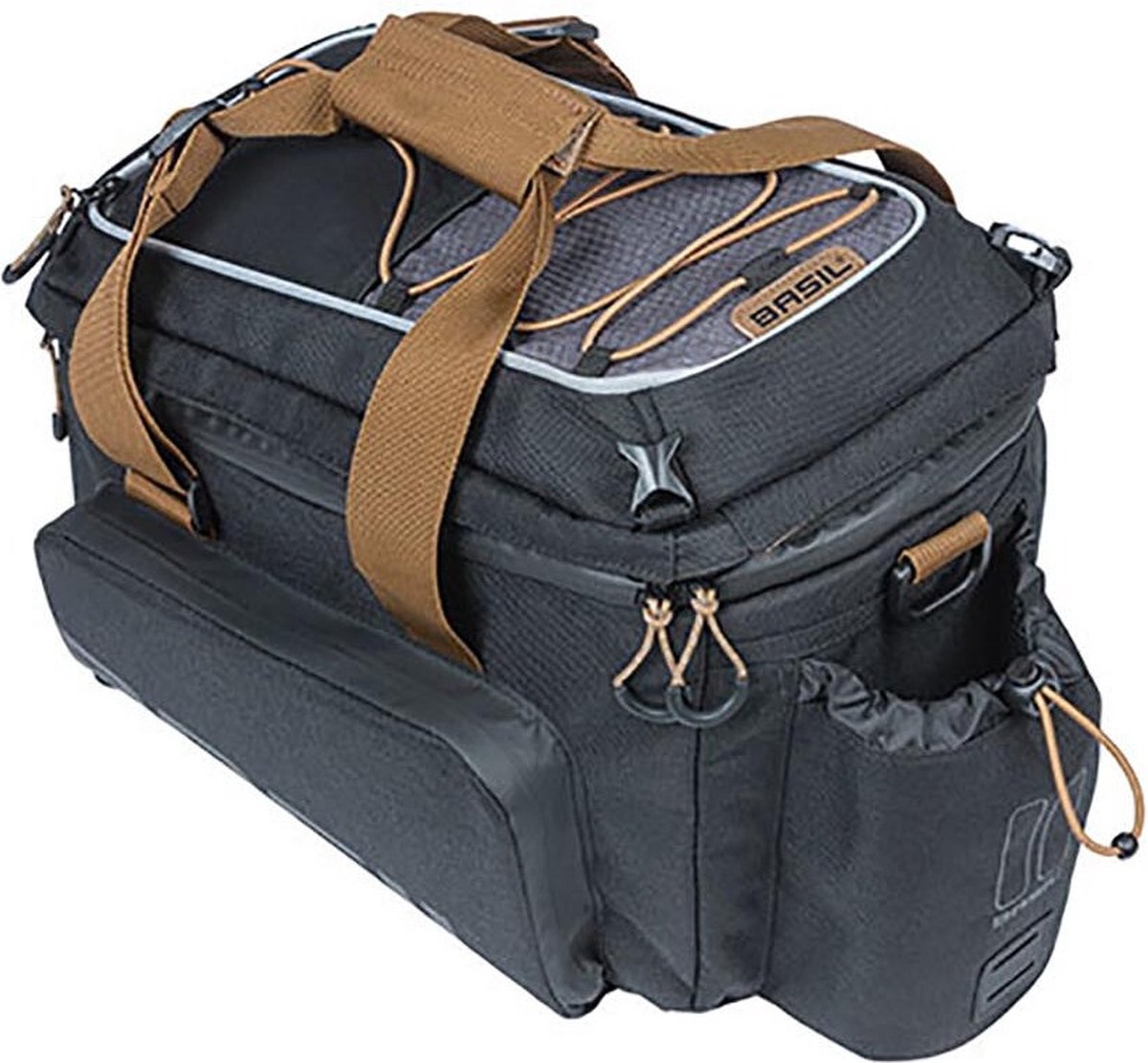 Basil Miles XL Pro Bagagedragertas MIK - 9-36 Liter - Zwart/Grijs