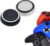 Gadgetpoint | Gaming Thumbgrips | Performance Antislip Thumbsticks | Joystick Cap Thumb Grips | Accessoires geschikt voor Playstation PS4 PS5 & Xbox & Nintendo Pro Controller | Wit Zwart/Zwart Wit