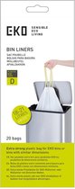 Sacs poubelle EKO type D 18-21 litres blanc - Carton 24 x 20 sacs