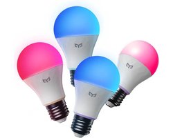 Yeelight YLQPD-0011 - Slimme LED Lamp W4 Lite, 4 stuks - meerkleurig - dimbaar - temperatuur…
