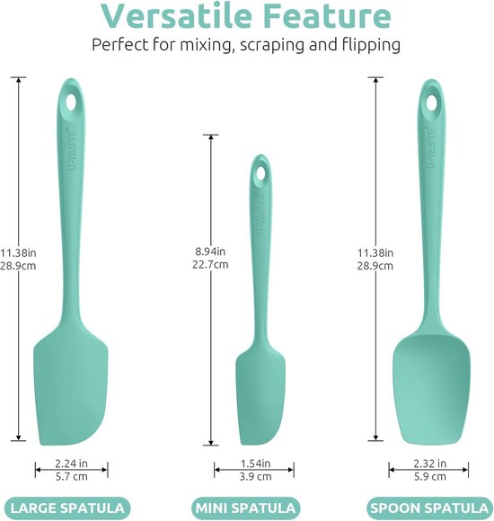 Spatules En Silicone Professionnelles - Lot De 2 Maryses Résistantes à La Chaleur (230°C) Pour Pâtisserie Et Cuisine