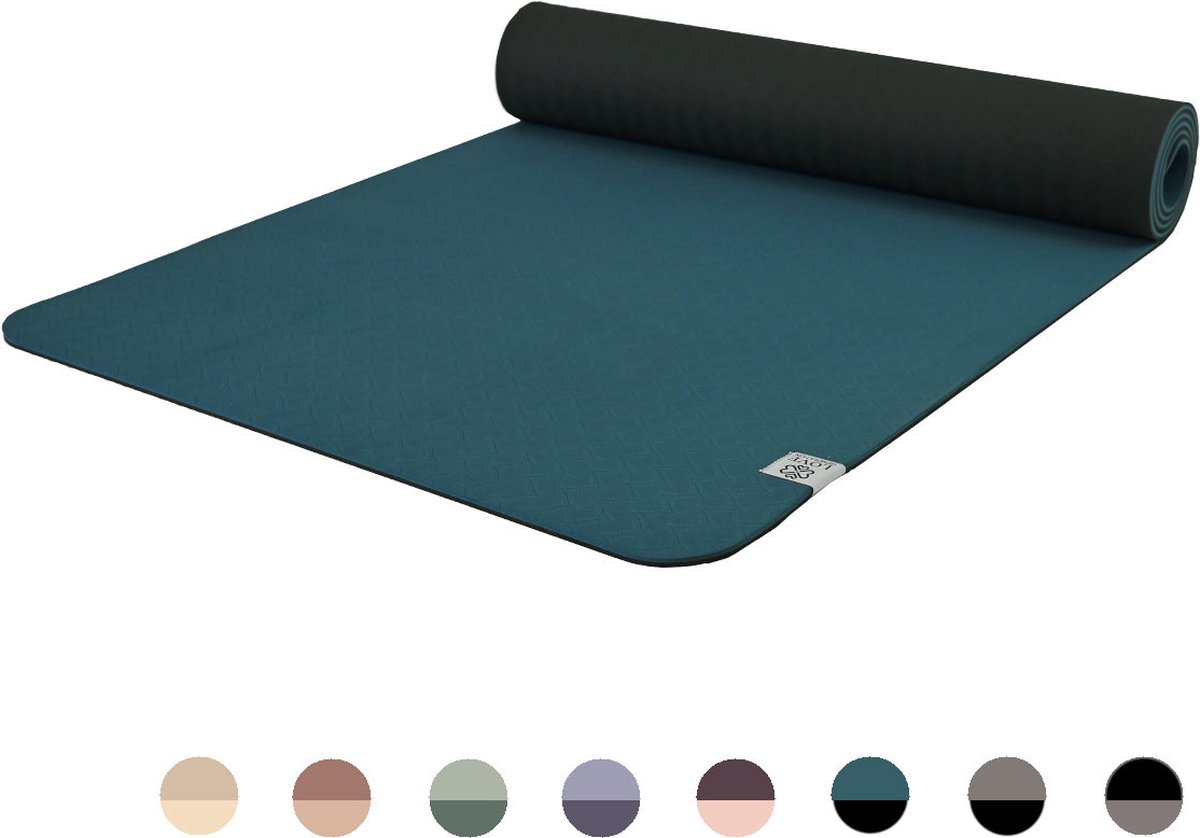 Tapis de yoga Confort Non toxiques - 183cm x 61cm x 6mm Vert