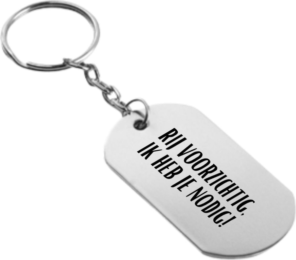 Ketting RVS - Niemand Is Perfect - Dakdekker