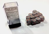 Set de dés Chessex Granite moucheté D6 16mm (12 pièces)